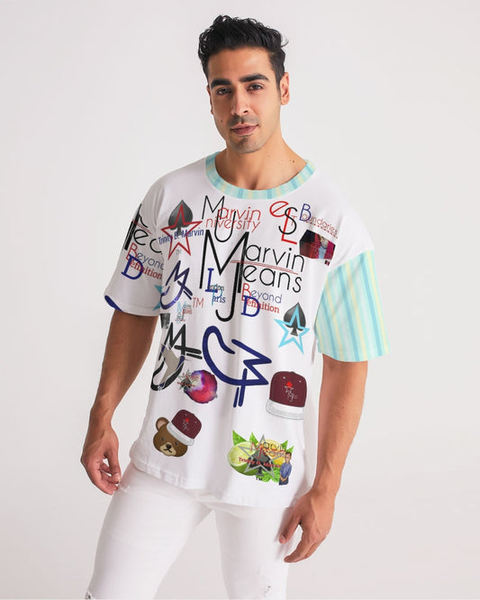 Logo's  Men's All-Over Print Premium Heavyweight Tee