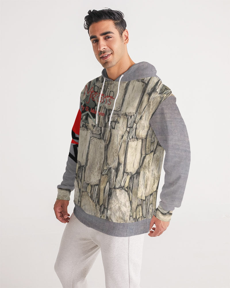 Stone grey  Men's All-Over Print Hoodie