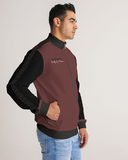 "Blackwood" Men's All-Over Print Stripe Sleeve Track Jacket
