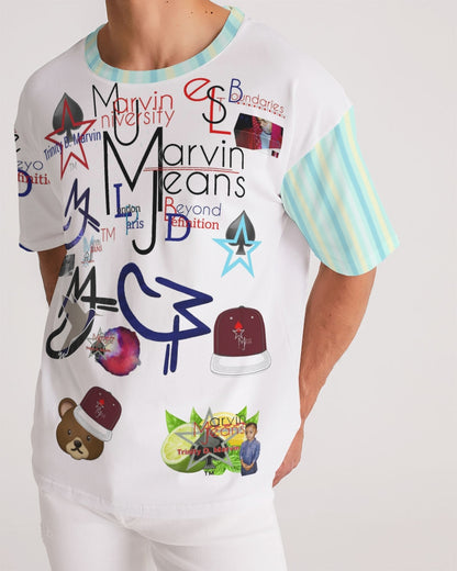 Logo's  Men's All-Over Print Premium Heavyweight Tee