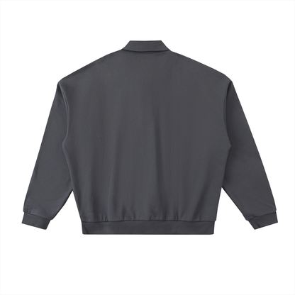 Heavyweight Fleece Polo Sweatshirt