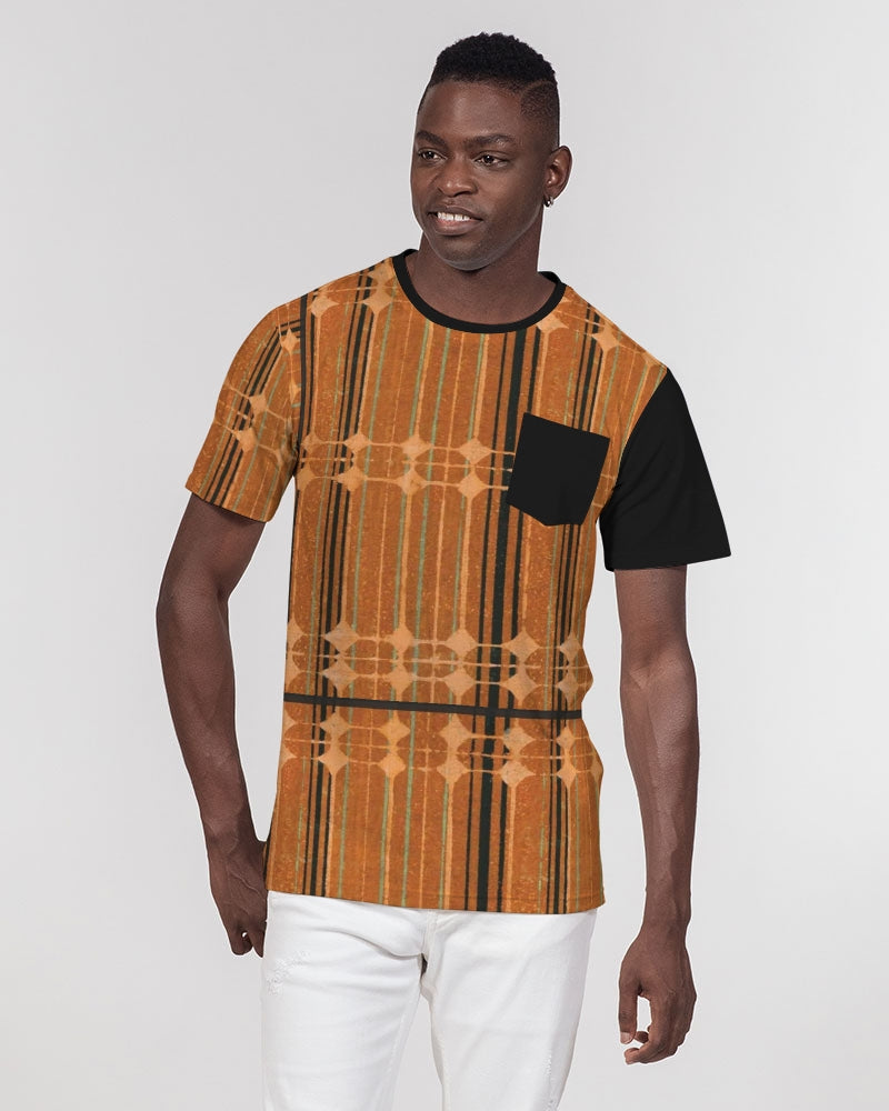 "Faceboard"  Men's All-Over Print Pocket Tee