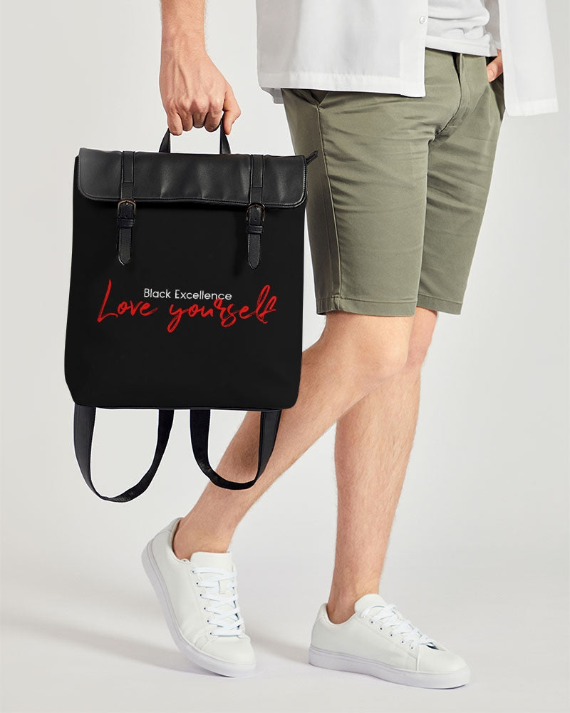 Black Excellence Casual Flap Backpack