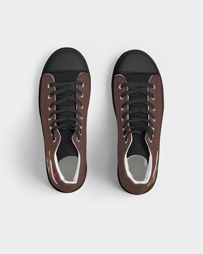 Bear cap Men's Hightop Canvas Shoe - Black