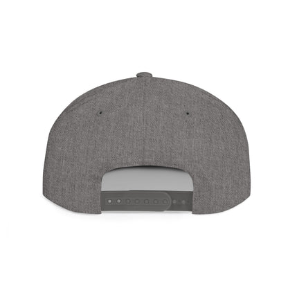 MJ white Stylish Flat Bill Snapback Hat for Everyday Wear, Embroidered Cap, Streetwear Accessory, Gift for Him/Her, Trendy Headwear