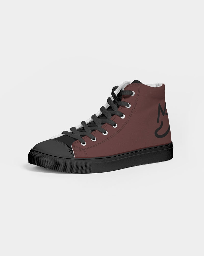 "Blackwood" Men's Hightop Canvas Shoe - Black