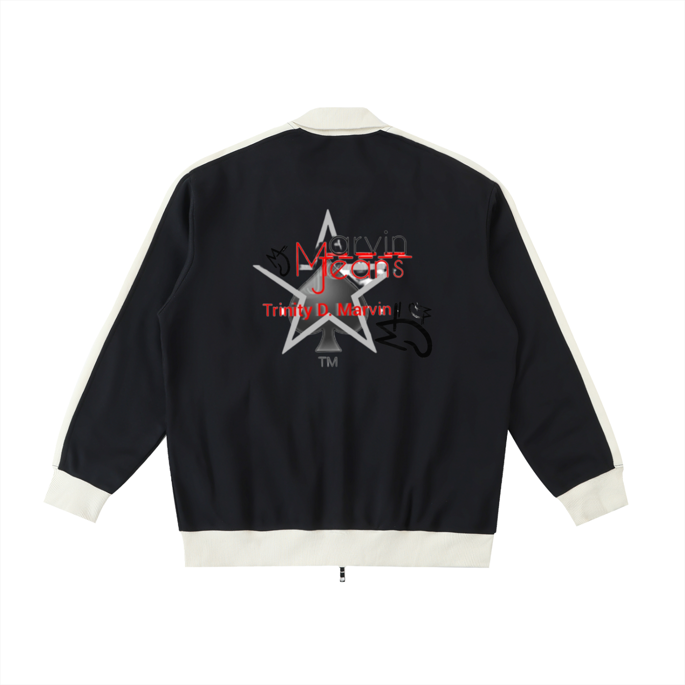 Contrast Trim Stand Collar Jacket