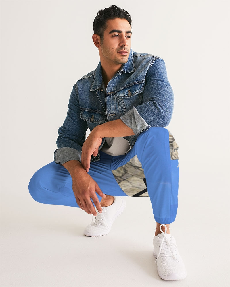 Kingly Blue  Men's All-Over Print Track Pants