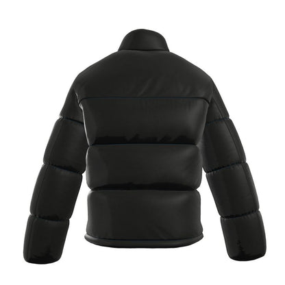 Black Gold (blue stitching) Puffer jacket