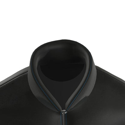 Black Gold (blue stitching) Puffer jacket