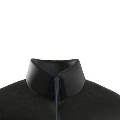 Black Gold (blue stitching) Puffer jacket