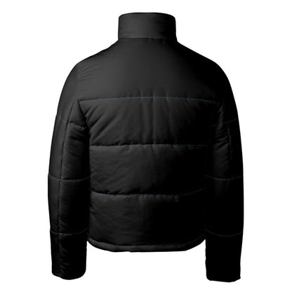 Black Gold (blue stitching) Puffer jacket