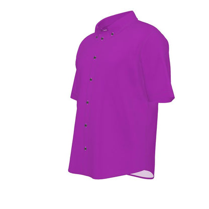 Purple Men's short sleeve shirt