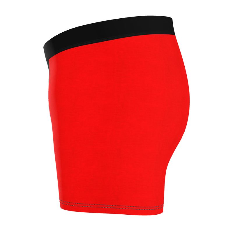 British Red & Black Cut &  Sew Boxer Briefs