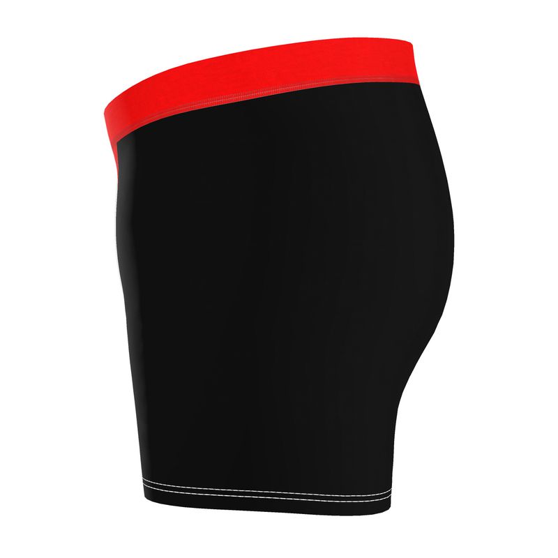 Black & British Red Cut &Sew Boxer Briefs