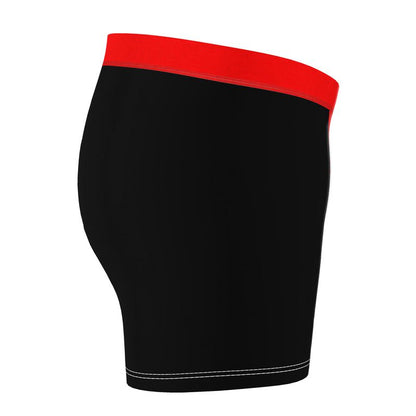 Black & British Red Cut &Sew Boxer Briefs