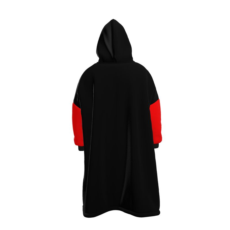 Black British Red sleeve Hoodie Blanket