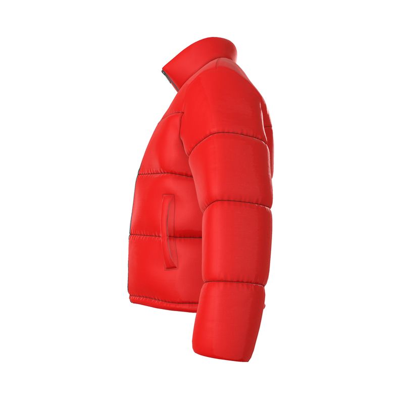 British Red (Black zip) Puffer Jacket