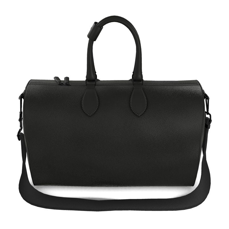 All Black Luxury Designer Duffle Bag