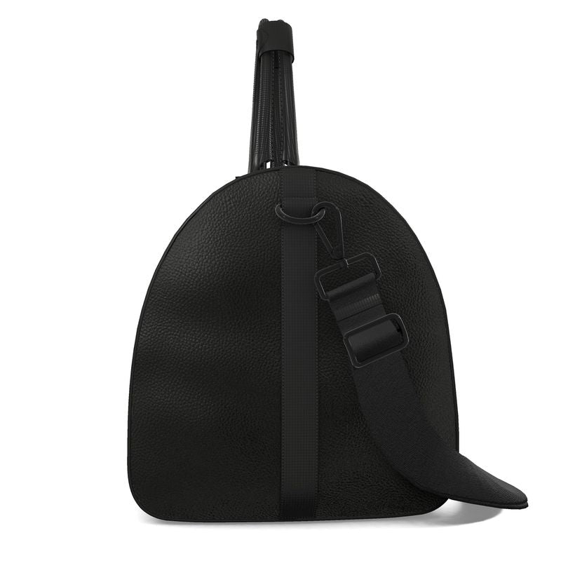 All Black Luxury Designer Duffle Bag