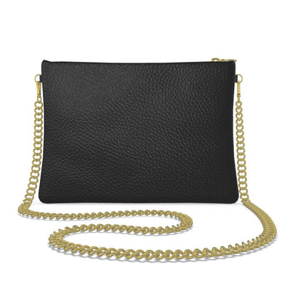 Black Gold Luxury Designer Crossbody Bag With Chain