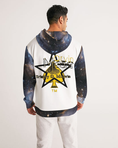 Black and yellow  Men's All-Over Print Hoodie