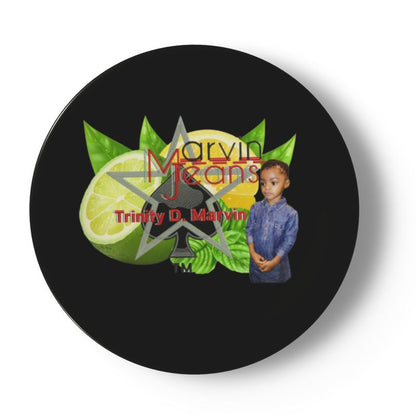 Lemon Lime Black China plates