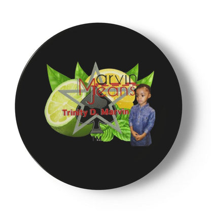 Lemon Lime Black China plates