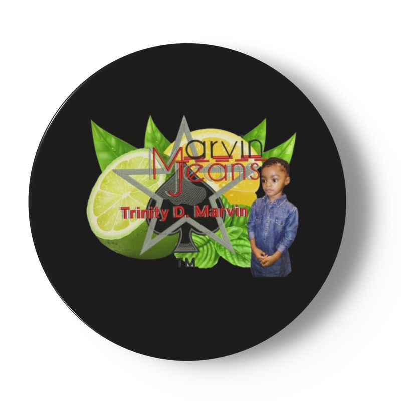 Lemon Lime Black China plates