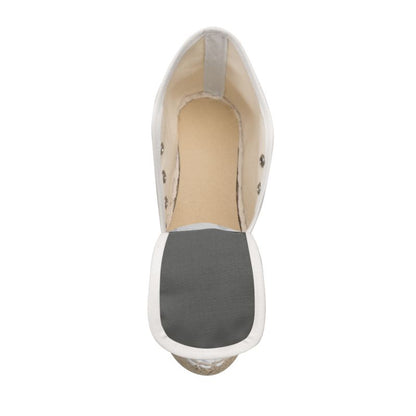 Grey Ladies Wedge Espadrilles