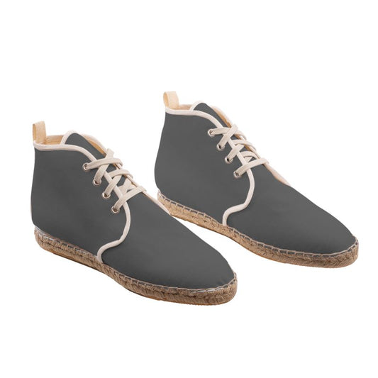 Grey Hi Top Espadrilles