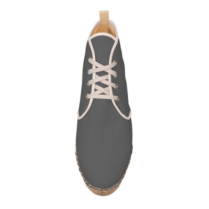 Grey Hi Top Espadrilles