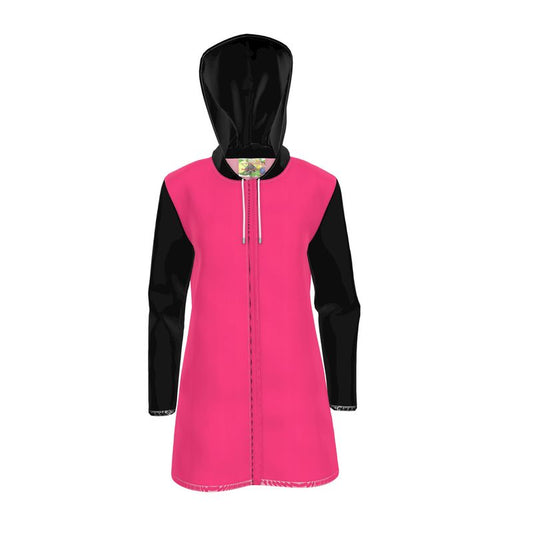 Lemon Lime candy Luxury Womens Hooded Rain Jacket collection