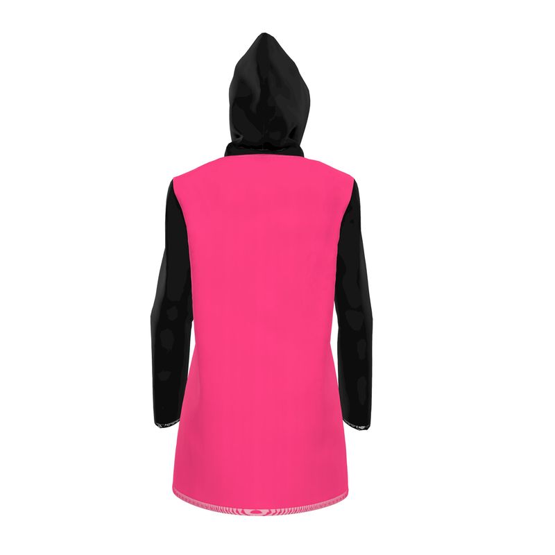 Lemon Lime candy Luxury Womens Hooded Rain Jacket collection