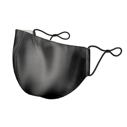 All Black Silk Face Masks