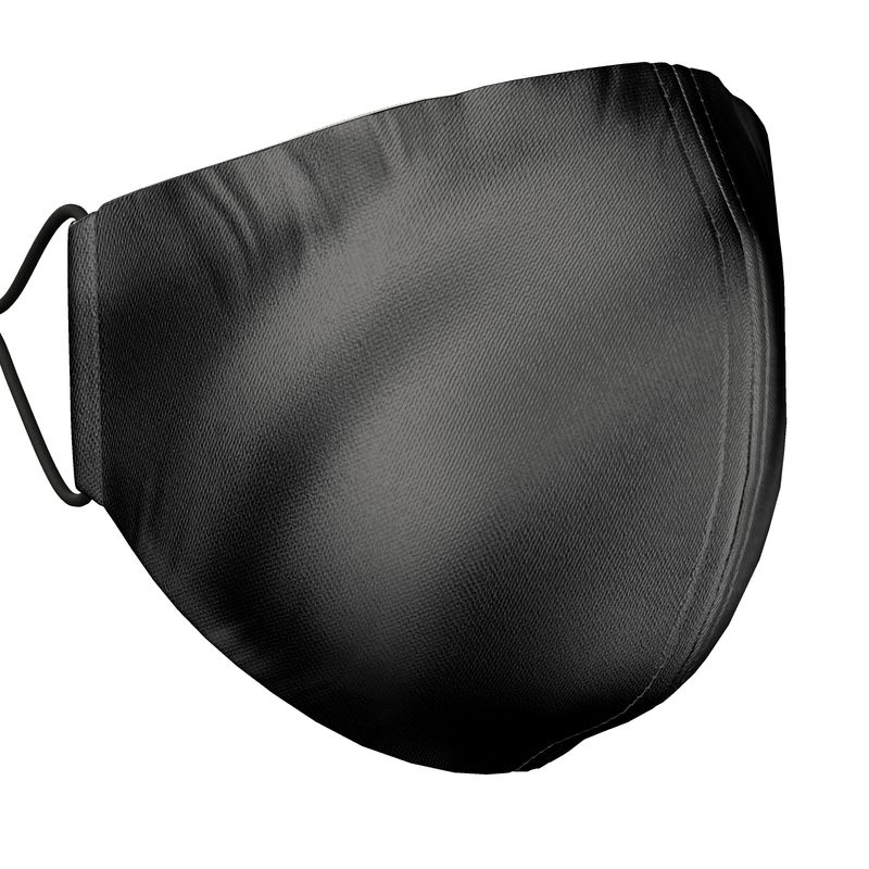 All Black Silk Face Masks