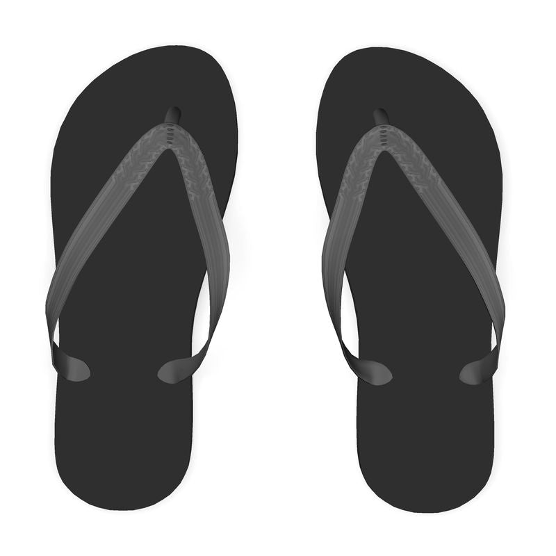 Black & grey Flip Flops