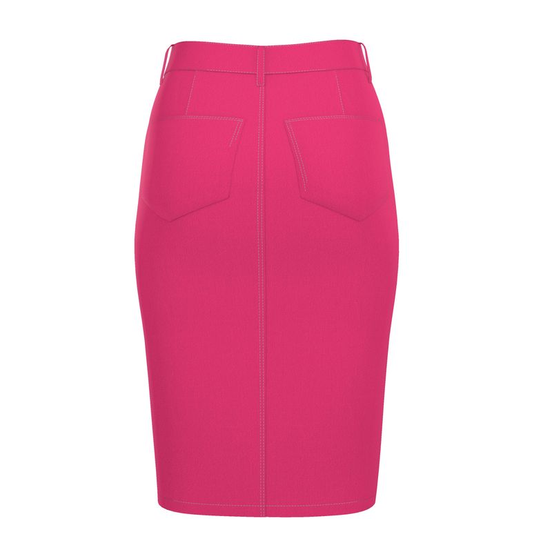 Lemon Lime candy Luxury Denim Midi Skirt collection
