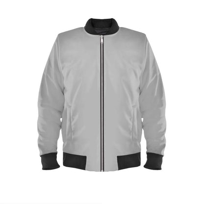 Light grey Mens Bomber Jacket