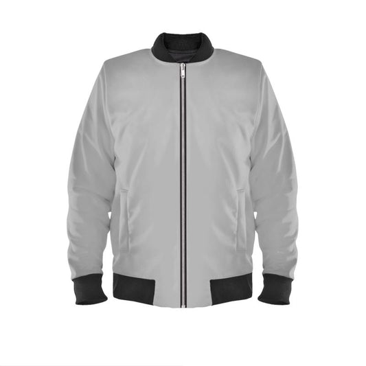 Light grey Mens Bomber Jacket