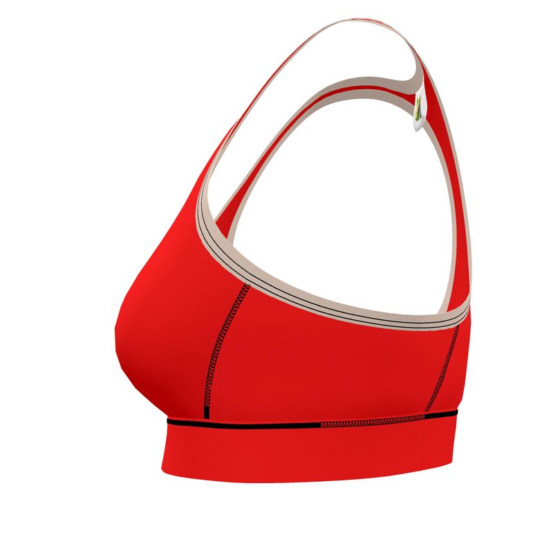 British Red Sports Bra