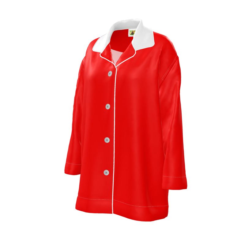 British Red Women's Luxury Pajama Shirt