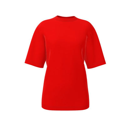 British Red Womens Oversized T-Shirt