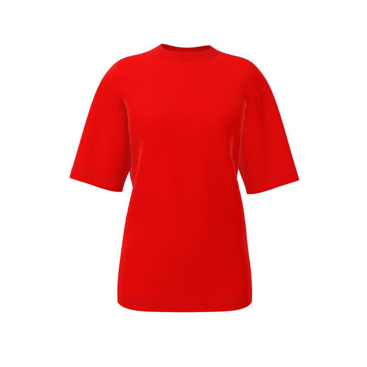 British Red Womens Oversized T-Shirt