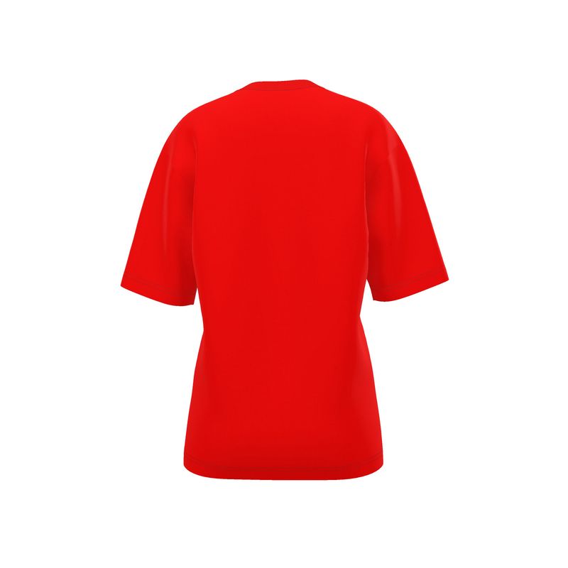 British Red Womens Oversized T-Shirt