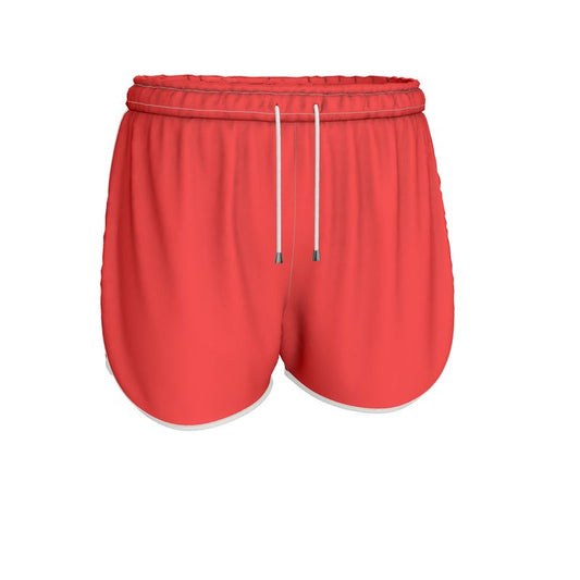 British Red Womens Running Shorts