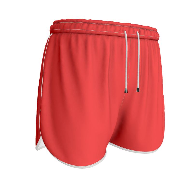 British Red Womens Running Shorts