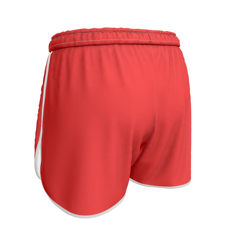 British Red Womens Running Shorts