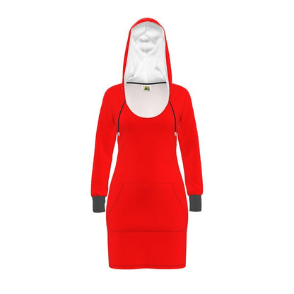 British Red Hoodie Dress