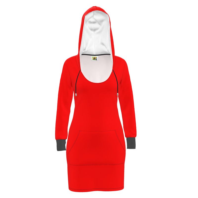 British Red Hoodie Dress